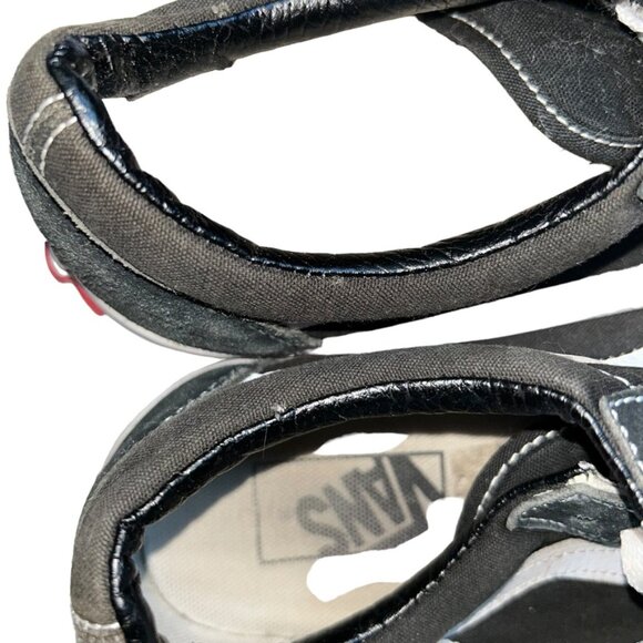 Vans classic black white lace up low sneakers shoes 9 - Picture 6 of 6